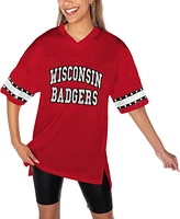 Gameday Couture Women's Red Wisconsin Badgers Until Kickoff Rhinestone Fashion T-Shirt