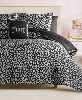 Juicy Couture Satin Leopard 6-Pc. Comforter Set, Twin