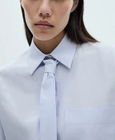 Mango Women's Bow-Tie Shirt