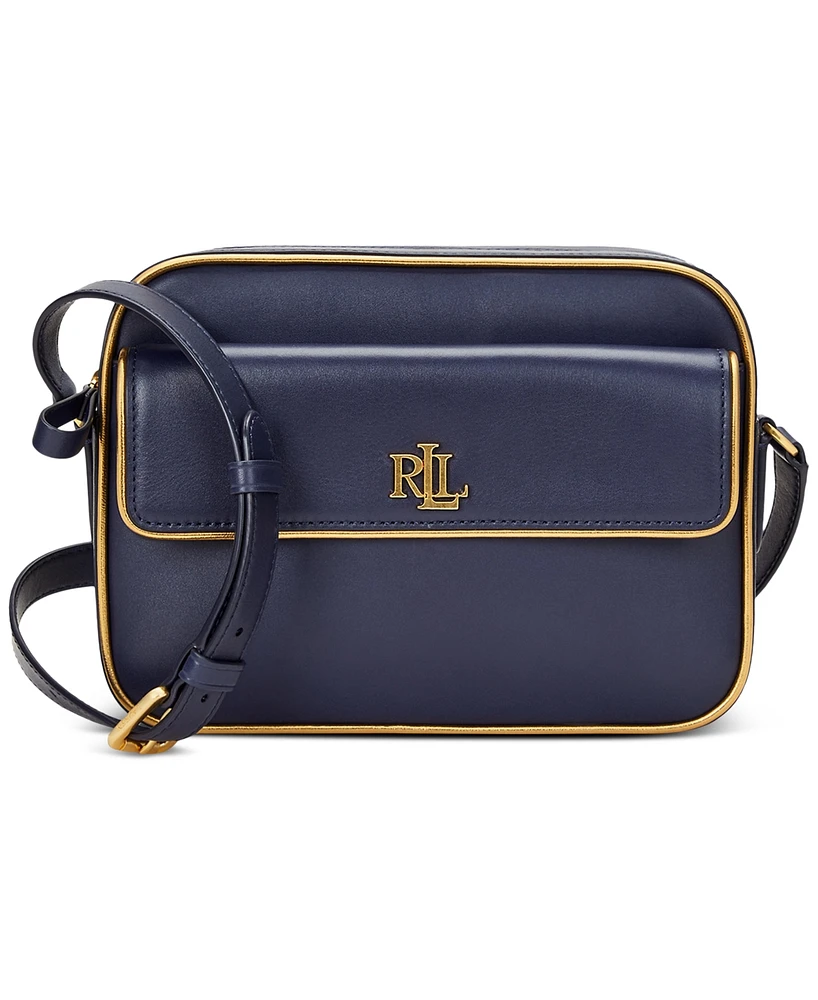 Lauren Ralph Lauren Two-Tone Leather Small Marcy Camera Bag