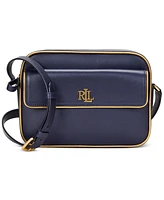 Lauren Ralph Lauren Two-Tone Leather Small Marcy Camera Bag