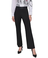 Karl Lagerfeld Paris Women's Pull-On Boot-Cut Pants