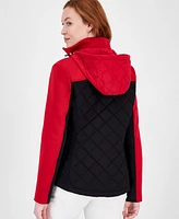 Tommy Hilfiger Women's Color-Block Quilted Scuba Jacket