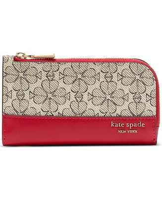 Kate Spade New York Women's Spade Flower Slim Bifold Wallet