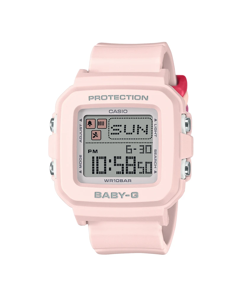 G-Shock Baby-g Ladies Pink Resin Watch, 39mm
