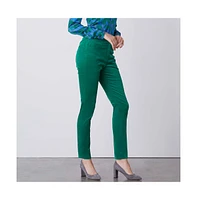 Etcetera Women's Stretch Corduroy Pants Emerald