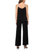 Msk Women's Rhinestone-Strap Popover-Top Jumpsuit