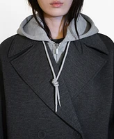 Mango Women's Hoodie Combined Coat