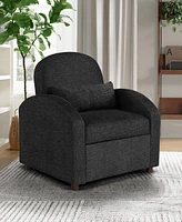 Serta 35.2" Polyester Toluca Convertible Chair