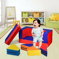 Gouun 4-in-1 Crawl Climb Foam Shapes Toddler Kids Playset