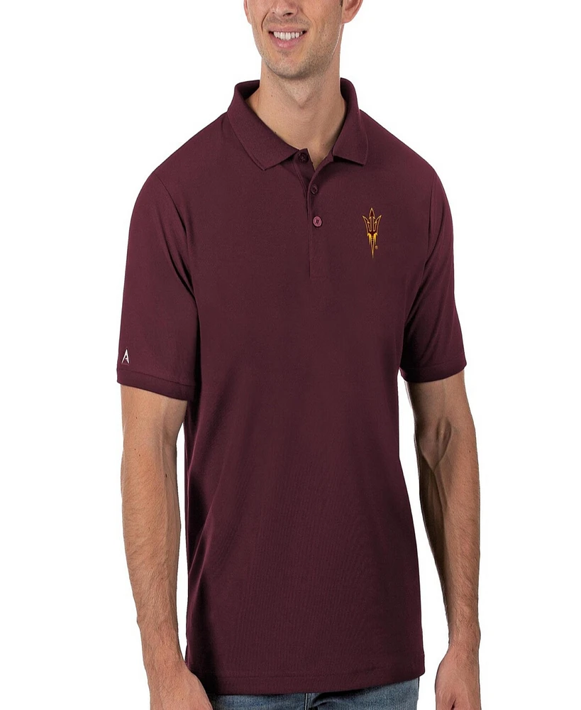 Antigua Men's Maroon Arizona State Sun Devils Legacy Pique Polo