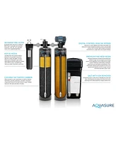 Aquasure Signature Elite | 1,500,000 Gallons Whole House Water Filter Treatment Bundle with 64,000 Grains Softener, 75 Gpd Reverse Osmosis System