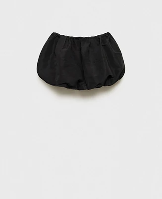 Mango Women's Low-Rise Balloon Miniskirt