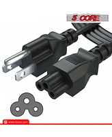 5 Core 3 Prong 6ft Power Cord Ac Wall Plug 3 Slot Polarized 18AWG 10A 7A 125V Heavy Duty Wire - 2PCS