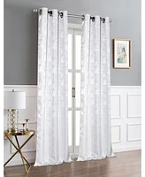 Dainty Home Palm Window Panel Set, 76" x 84"