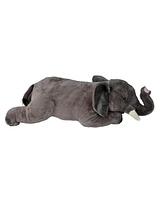 Wild Republic Cuddlekins Jumbo African Elephant Stuffed Animal, 30 Inches