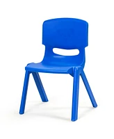 Gouun 6-pack Kids Plastic Stackable Classroom Chairs