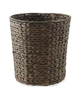 Casafield Hyacinth Waste Basket - Natural, Woven Trash Can for Garbage the Bathroom, Bedroom, Laundry Room, Home Office