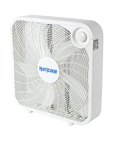 Hurricane 20" Classic Series Floor Box Fan with 3 Speed Settings, 2 Pack, White