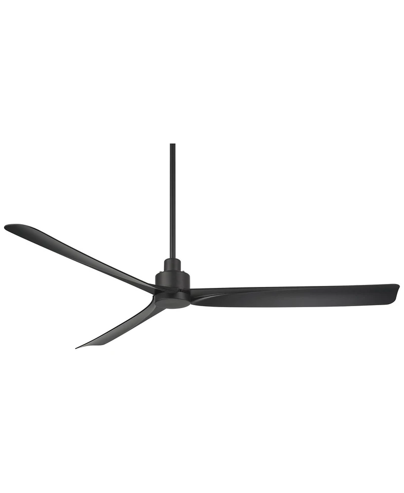 Casa Vieja 60" Sailplane Modern Industrial Indoor Outdoor Ceiling Fan 3 Blade Remote Control Matte Finish Blades Bedroom Patio Living Room Kitch