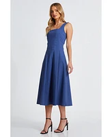 Quiz Women's Bengaline Panel Detail Fit/Flare Maxi