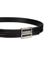 Tommy Hilfiger Men's Flex Stretch Cut Out Plaque Compression Buckle Belt