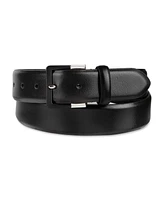 Tommy Hilfiger Men's Genuine Leather Two-Tone Buckle Dress Belt