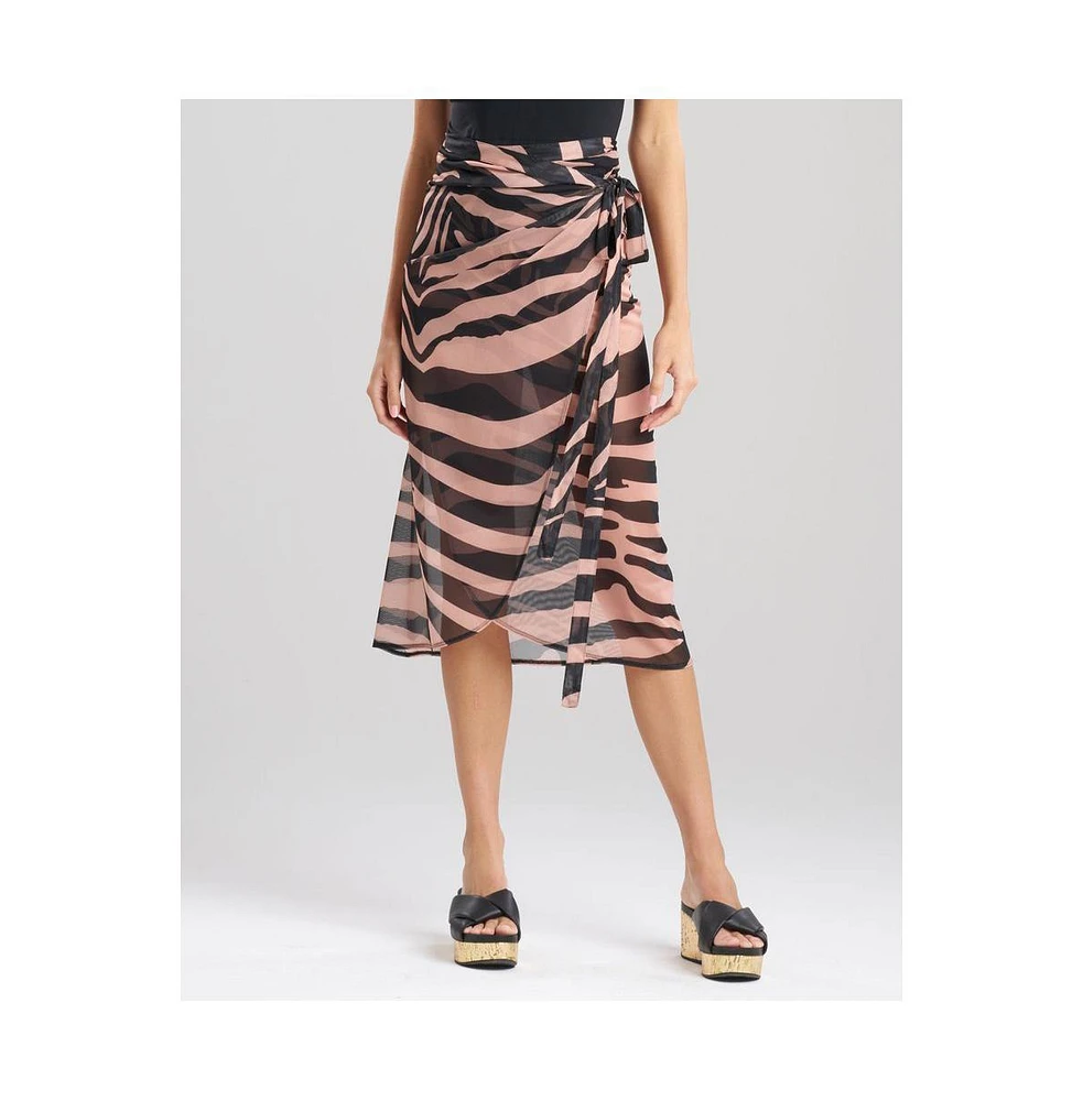 Natori Women's Zebra - Mesh Sarong