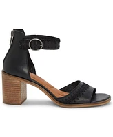 Lucky Brand Women's Shivona Whipstitch Block-Heel Dress Sandals