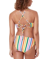 Andie Womens Fiji Striped Bikini Top Bottoms