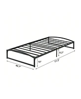 gaomon Bed Frame, 10 Inch Low Profile Platform Bed Frame, Heavy Duty Metal Full Size Bed, Mattress Foundation With Steel Slat Support, 10 Inch Height