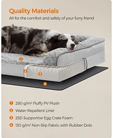 Slickblue Orthopedic Dog Bed for Medium Dogs, Waterproof Sofa with Removable Washable Cover