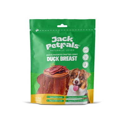 JoJo Modern Pets Jack PetPals Jack s Favorite Crafted Jerky Duck Breast 12Oz (340.2g) Palatable Hypoallergenic High Protein Handcrafted Jerky Treats