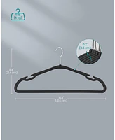 Slickblue 50-Pack Heavy-Duty Plastic Clothes Hangers with Wide Shoulders