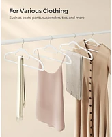 Slickblue 30-Pack Heavy-Duty Plastic Hangers - Durable Design for Coats, Shirts, and Dresses