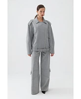 Nocturne Women's Oversized Double-Breasted Coat