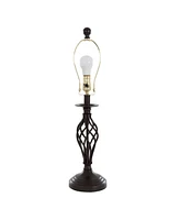 Lavish Home 24.5" Spiral Cage Table Lamp Set