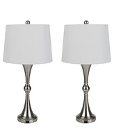 Lavish Home 28.74" Usb Charging Led Table Lamp Set