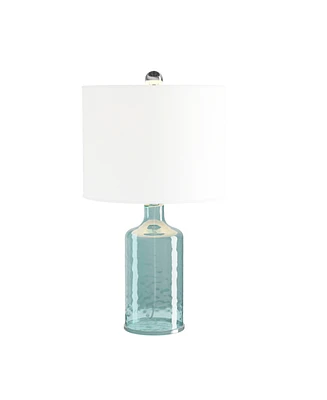 Lavish Home 8" Clear Glass Open Base Table Lamp