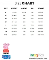 Peppa Pig Girls Peplum T-Shirt and Shorts Outfit Set