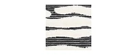 Bayshore Home Textured Tones Lines 2'x5'1" Runner Area Rug