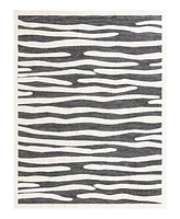 Bayshore Home Textured Tones Lines 10'x13'1" Area Rug