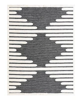 Bayshore Home Textured Tones Strings 9'x12' Area Rug