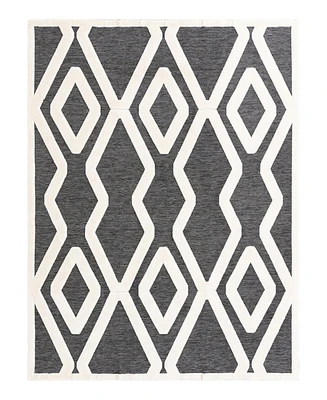 Bayshore Home Textured Tones Trellis 10'x13'1" Area Rug