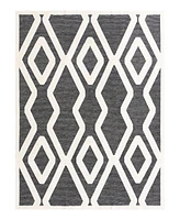 Bayshore Home Textured Tones Trellis 10'x13'1" Area Rug