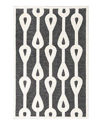 Bayshore Home Textured Tones Drops 5'3"x8' Area Rug