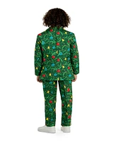 Suitmeister Big Boys Christmas Tree Light Up Suit Including Blazer, Pants and Clip-On-Tie
