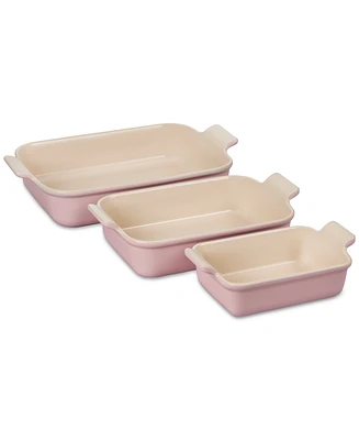 Le Creuset 3-Pc. Heritage Rectangular Stoneware Dish Set