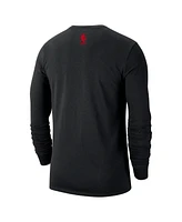 Nike Men's Black Portland Trail Blazers 2024/25 City Edition Essential Logo Long Sleeve T-Shirt