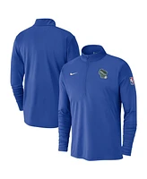 Nike Men's Royal Milwaukee Bucks 2024/25 City Edition Authentic Coaches Performance Half-Zip Top